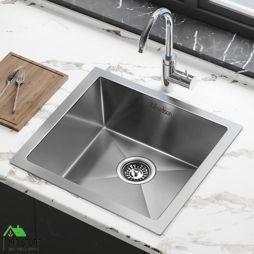 RETURNs ALFORDSON Kitchen Sink Stainless Steel Drop in Flush Under Mount Bowl 440X440MM