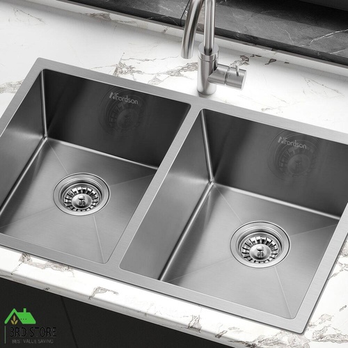 ALFORDSON Kitchen Sink Stainless Steel Drop in Flush Under Mount Basin 770X450MM