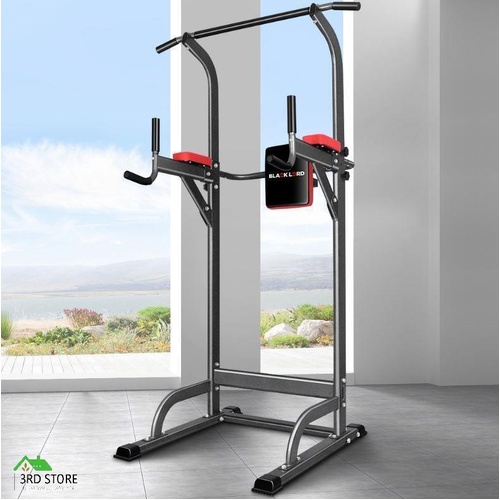 BLACK LORD Power Tower Chin Up Bar Push Pull Up Weight Bench Gym Station