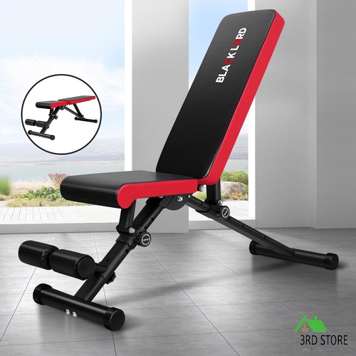 BLACK LORD Weight Bench FID Bench Fitness Flat Incline Decline Press Gym