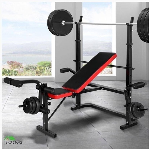 BLACK LORD Weight Bench 8in1 Press Multi-Station Fitness Home Gym Station