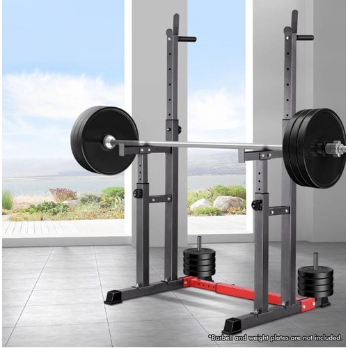 BLACK LORD Squat Rack Adjustable Barbell Rack Bench Press Weight Lifting Gym