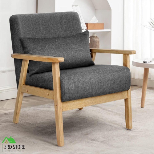 ALFORDSON Armchair Lounge Chair Bentwood Accent Chairs Single Sofa Couch Grey