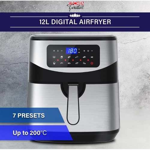 Kitchen Couture Digital 12L Air Fryer - Silver