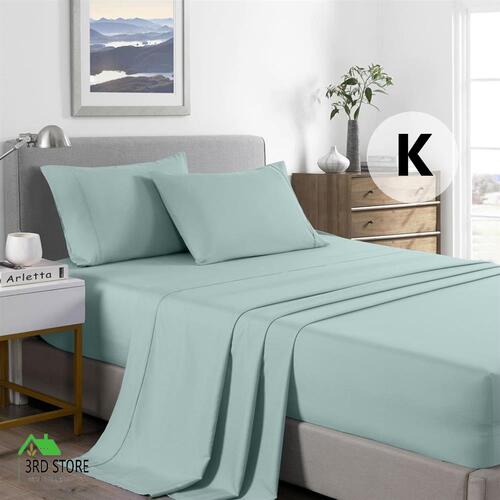 Royal Comfort Bamboo Cooling 2000TC Sheet Set - King-Frost
