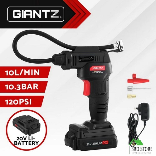 Giantz 20V Air Compressor 120PSI Electric Portable Air Inflator LED Light
