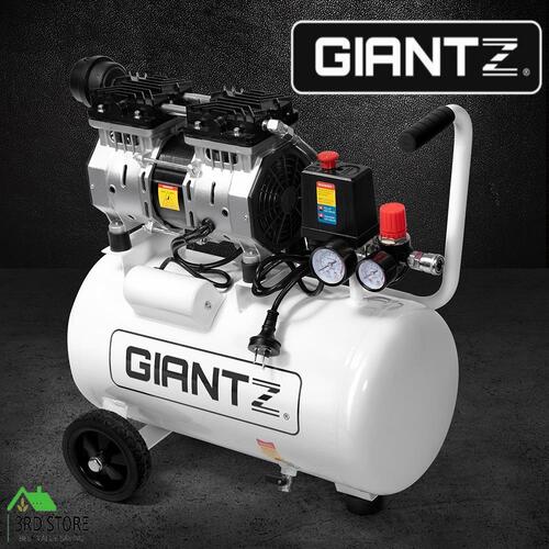 Giantz 24L Air Compressor 40 L/min 115psi Oil-Free Electric Portable Inflator