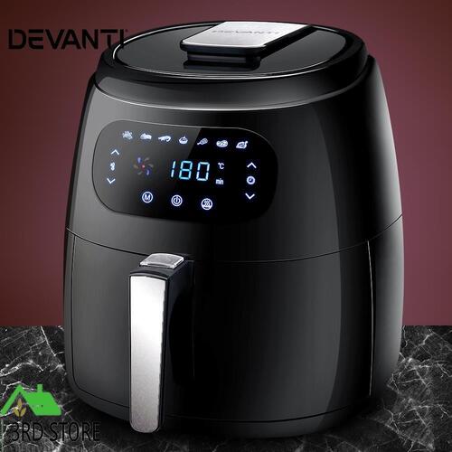 Devanti 8.5L Air Fryer Healthy Cooker Low Fat Oil Free Kitchen Accessories 1800W