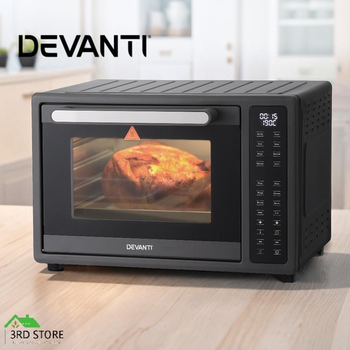 Devanti Air Fryer 32L Fryers Oven LCD Touch Healthy Cooker Oil Free 1700W