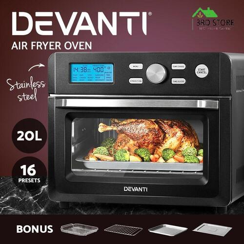 Devanti 20L Air Fryer Convection Oven Electric Fryers Healthy Cooker Kitchen