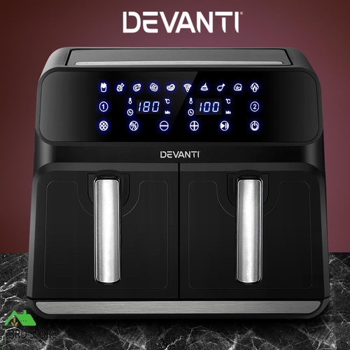 Devanti Air Fryer 8L LCD Fryers Oven Airfryer Healthy Cooker Oil Free Kitchen