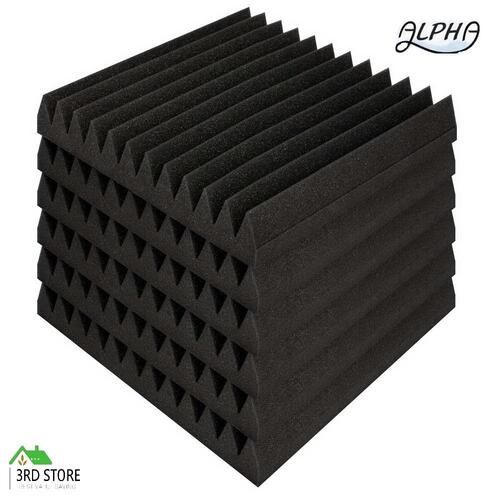 60pcs Studio Acoustic Foam Sound Absorbtion Proofing Panels Tiles Wedge 30X30CM