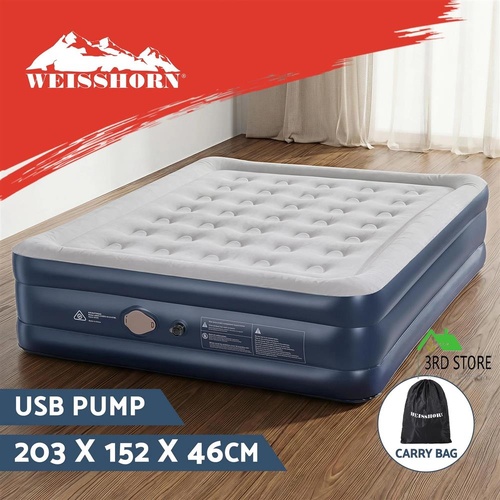 Weisshorn Air Mattress Queen Inflatable Bed 46cm Air bed Cube
