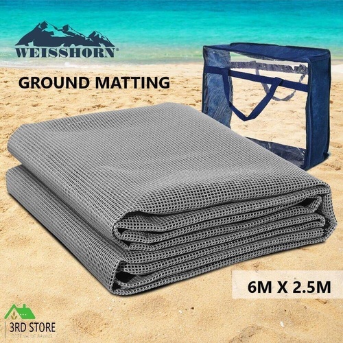 Weisshorn 6M X 2.5M Annex Matting Floor Mats Mesh Caravan Park Camping Picnic