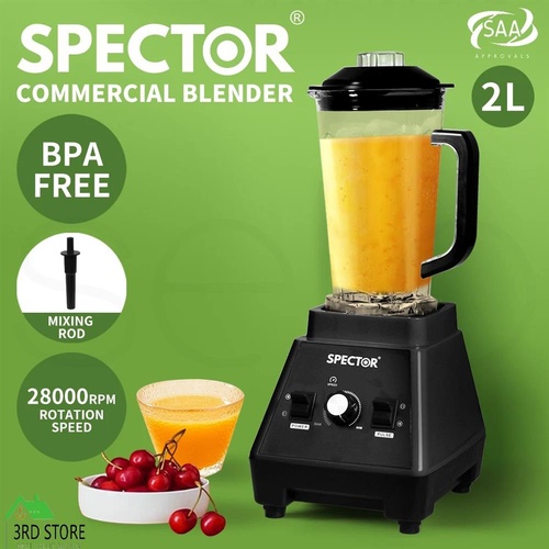 Spector 2L Commercial Blender Mixer Food Processor Fruit Juicer Ice Crush Maker