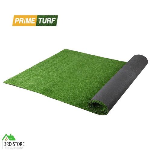 Primeturf Synthetic Artificial Grass Fake Lawn Turf 1mx10m Plant Olive 17mm