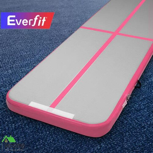 RETURNs Everfit 3M Air Track Gymnastics Tumbling Exercise Yoga Mat Inflatable Pink