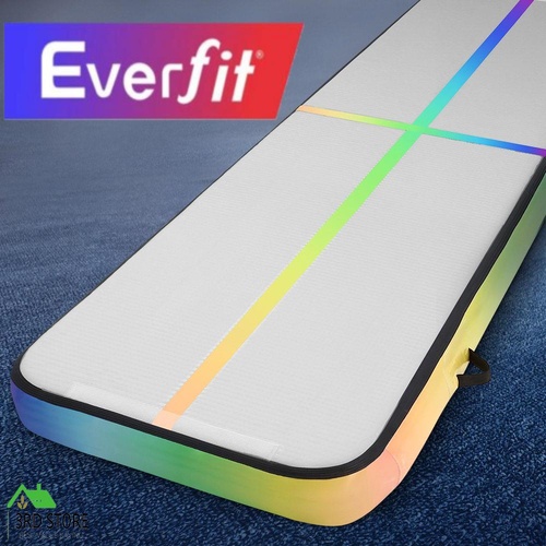 Everfit 4X1X0.2M Air Track Inflatable Tumbling Mat Gymnastics Yoga Mat
