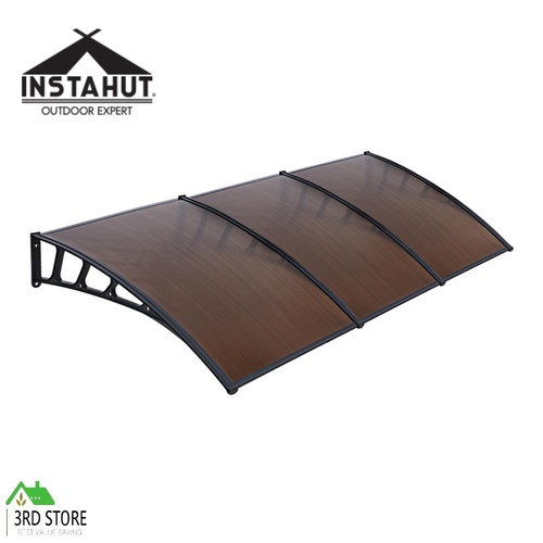 Instahut Window Door Awning Door Canopy Outdoor Patio Cover Shade 1.5mx3m DIY BR