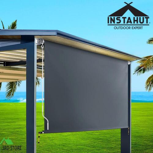 Instahut Outdoor Blind Window Roll Down Awning Canopy Privacy Screen 2.7X2.5M