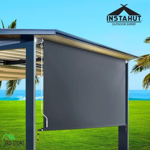 Instahut Outdoor Blind Window Roll Down Awning Canopy Privacy Screen 3X2.5M
