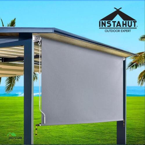 Instahut Outdoor Blind Window Privacy Screen Roll Down Awning Canopy 3.0X2.5M
