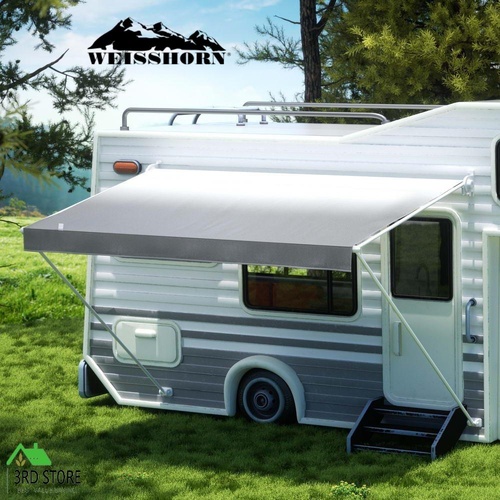 Weisshorn 12ft Caravan Awning RV Replacement Fabric Roll Out Shading 3.40x2.42M