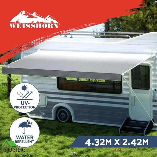 Weisshorn 15ft Caravan Awning RV Replacement Fabric 4.32M x 2.42M