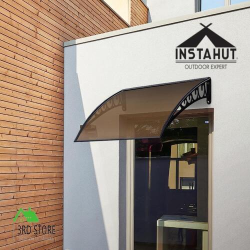 Instahut Window Door Awning Door Canopy Outdoor Patio Sun Shield 1x1m DIY BR