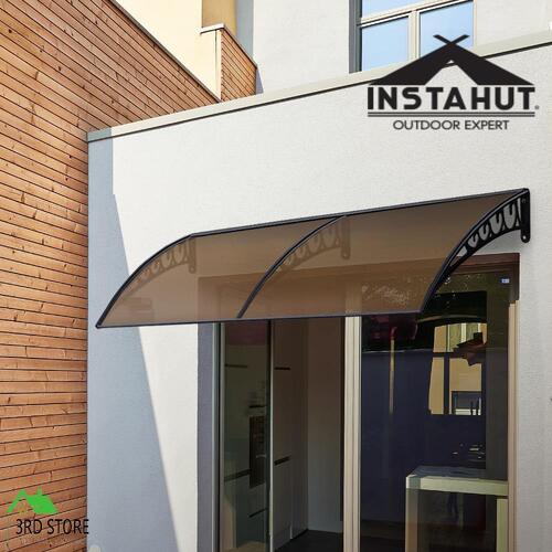 Instahut Window Door Awning Door Canopy Patio Sun Shield 1x2m DIY BR Outdoor
