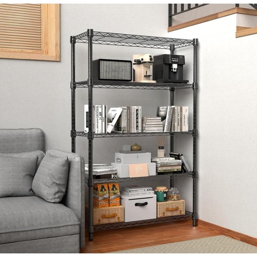 MZG 600kg Capacity Heavy Duty 5 Tier Metal Storage Shelving Unit Adjustable