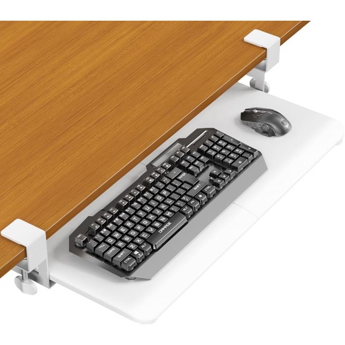 Keyboard Tray under Desk, Small Computer Desk with Keyboard Tray 75x30x13cm