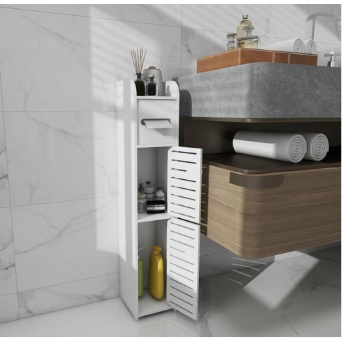 Toilet Paper Holder Toilet Paper Stand Bathroom Storage Cabinet Beside 80X15.5CM
