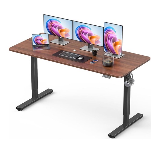 Standing Desk, Large Height Adjustable Electric Stand up Desk, 140x60cm