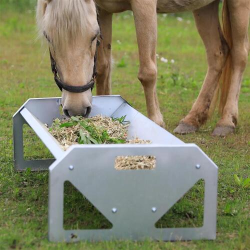 Galvanized Steel Heavy Duty Sheep Hay Feeder, Big Livestock Hay Feeder