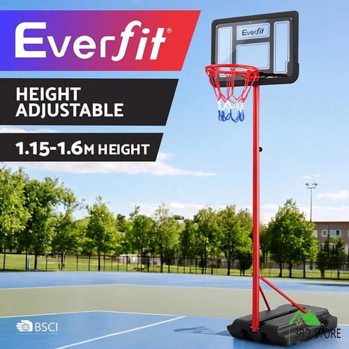 Everfit 1.6M Kids Basketball Hoop Stand System Ring Portable Height Adjustable