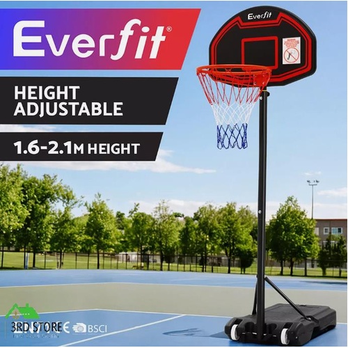 Everfit Portable Basketball Hoop Stand System Rim Ring Net Height Adjustable Kid