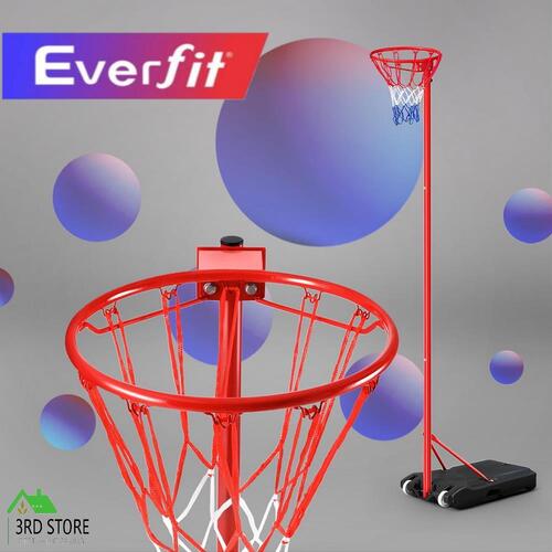 Everfit 3.05M Netball Hoop Basketball Portable Stand System Height Adjustable