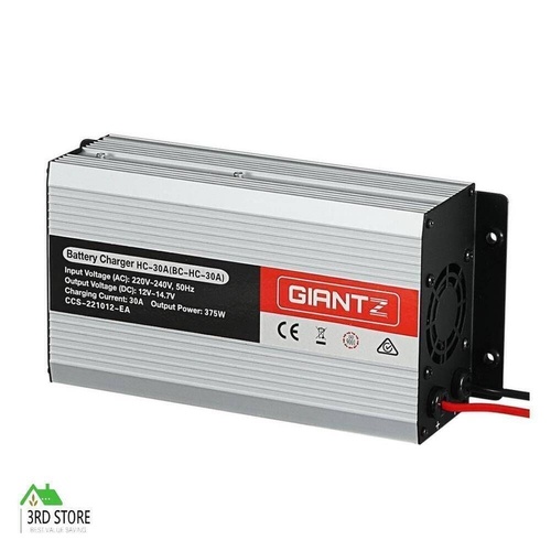 Giantz 12V Car Battery Charger Inverter 30 Amp ATV 4WD Boat Caravan Motorcycle