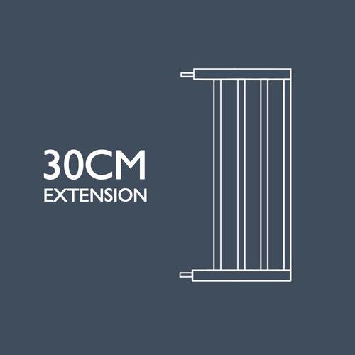 Kids Pet Safety Security Gate Stair Barrier Door 30cm Extension in Black