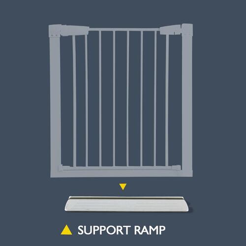 Kids Pet Safety Security Gate Stair Barrier Door Support Ramp in White