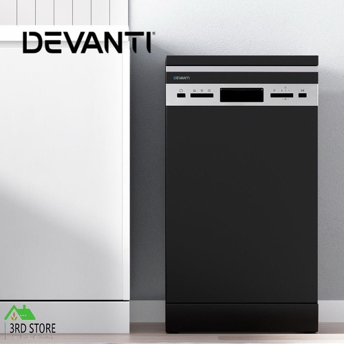 Devanti 10 Place Freestanding Dishwasher Countertop Kitchen Dish Washer Black