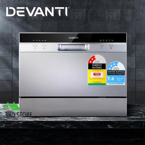 Devanti Benchtop Dishwasher 6 Place Bench Top Countertop Dish Washer Cleaner