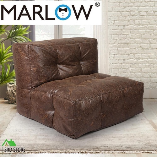 Marlow Bean Bag Chair Cover PU Indoor Home Game Lounger Seat Lazy Sofa Large