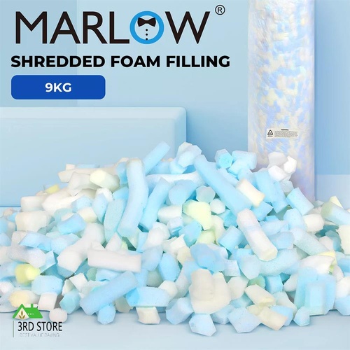 Marlow 9KG Shredded Memory Foam Filling Stuffing Bean Bag Cushion Filler 255L