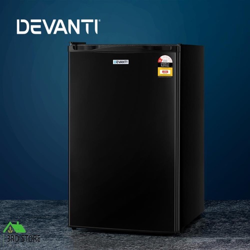 Devanti 110L Bar Fridge Mini Freezer Refrigerator Cooler Home Office Unit Black