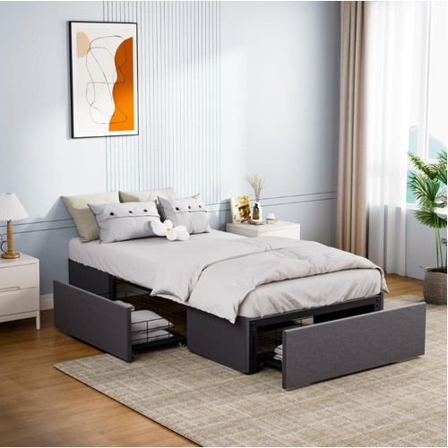 Declan Bed Base with Storage Drawers