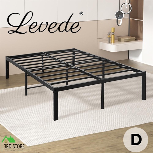 Levede 40cm Metal Bed Frame Slat Mattress Base Platform Storage Space DOUBLE