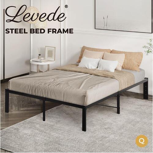 Levede 40cm Metal Bed Frame Slat Mattress Base Platform Foundation Queen