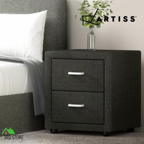 Artiss Bedside Tables Drawers Side Table Cabinet Nightstand Bedroom Furniture
